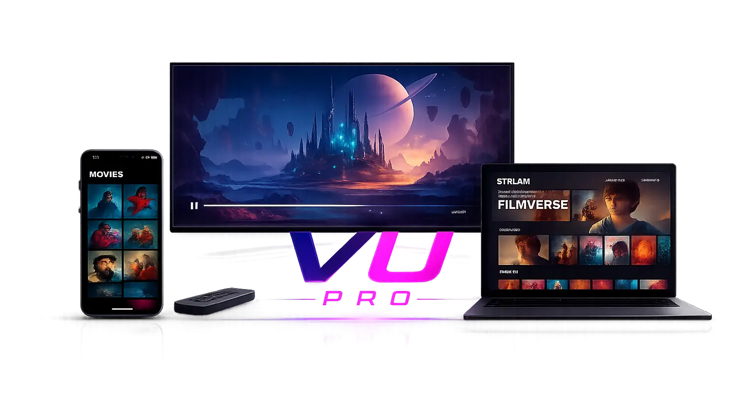Vu Player Pro IPTV Interface - Live TV, Movies, Series